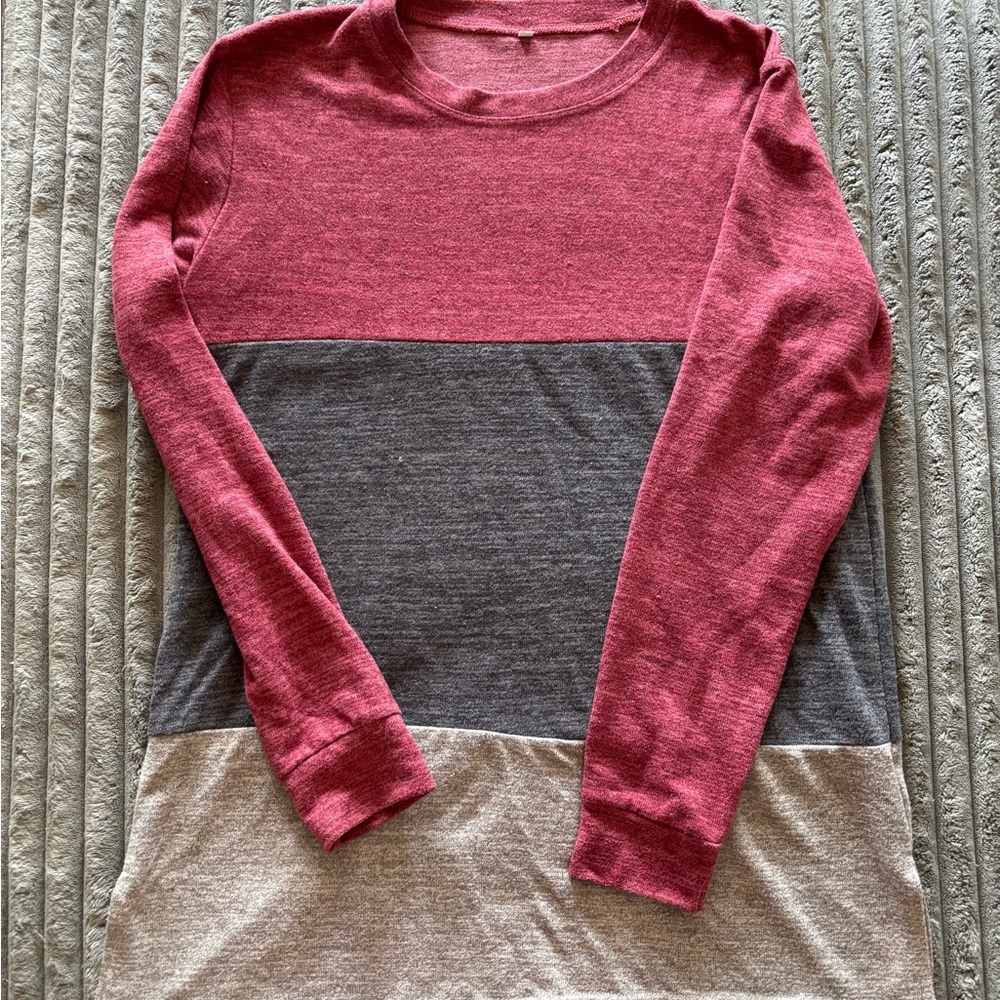 Colorblock Long Sleeve Shirt